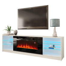 Soporte de Tv Led con Chimenea Eléctrica